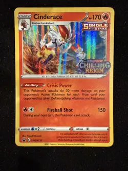 Cinderace - (Prerelease) Promo SWSH: Sword & Shield Promo Cards SWSH112 NM - Image 1