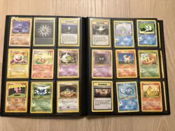 117 x Pokemon TCG WOTC Vintage Cards in binder including holos, rares, 1st eds - Image 2