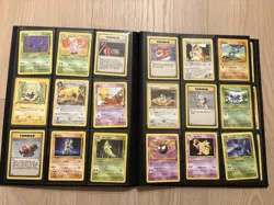 117 x Pokemon TCG WOTC Vintage Cards in binder including holos, rares, 1st eds - Image 4