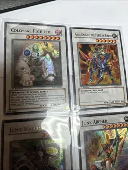Junk Warrior/archer, Colossal Fighter, Gaia Knight, 4 Card Yugioh Holo Lot - Image 3