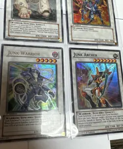 Junk Warrior/archer, Colossal Fighter, Gaia Knight, 4 Card Yugioh Holo Lot - Image 4