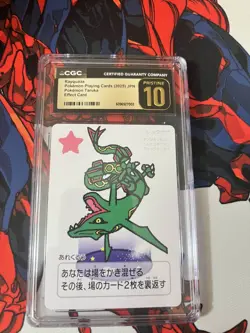 CGC PRISTINE 10 Rayquaza Taruka Card Game Pokemon Playing Cards Japan 2025 - Image 1