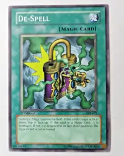 De-Spell SDJ-029 Yu-Gi-Oh! Card Light Play Unlimited - NEW UNCIRCULATED - Image 1