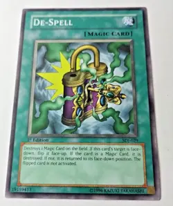De-Spell SDJ-029 Yu-Gi-Oh! Card Light Play Unlimited - NEW UNCIRCULATED - Image 2