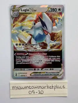 Lugia VSTAR 139/195 - SWSH: Silver Tempest Ultra Rare - Pokemon TCG Card - NM - Image 2