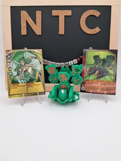 Bakugan Ventus Strikeflier W/ Battle Turbine Gold Set Gundalian Invaders W/ Card - Image 1