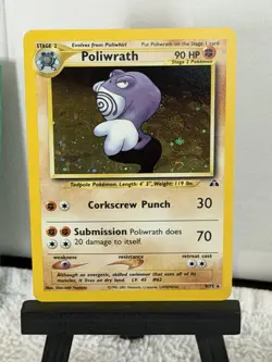 Poliwrath Neo Discovery Holo Rare Unlimited Pokemon TCG Card 9/75 - Image 1