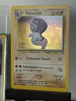 Poliwrath Neo Discovery Holo Rare Unlimited Pokemon TCG Card 9/75 - Image 2