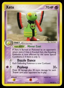 Xatu 29/107 Rare Deoxys Pokemon Card - Image 1