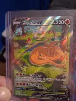 Pokemon TCG Charizard v SWSH260 Sword & Shield Promo Card PLUS 2 free slabs - Image 1