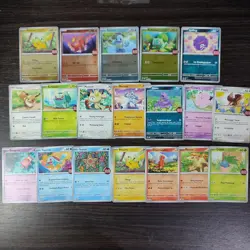 Pokemon Indonesia Choki Choki Promo Bundle 19 Variant Cards Include 4 Foil Cards - Image 1