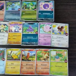Pokemon Indonesia Choki Choki Promo Bundle 19 Variant Cards Include 4 Foil Cards - Image 3