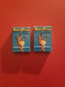 MONTY PYTHON AND THE HOLY GRAIL CCG GAME 60 CARD STARTER DECK LOT - 1996 - Image 1