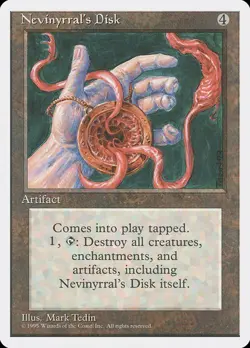 4th Edition MTG 1 Nevinyrral's Disk Magic - Image 1