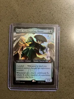 Toph Earthbending Master Avatar Magic The Gathering Extended Art Foil - Image 1