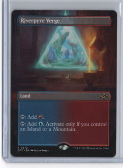 Riverpyre Verge #372 Aetherdrift Borderless Regular Rare Non-Foil Land Playable - Image 1
