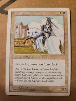 White Knight English MTG Fifth 5th Edition Magic 1997 HP BULK DISCOUNT MUST BUY2 - Image 1