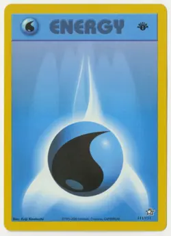 Pokemon - Water Energy (Neo Genesis 1st Edition energy card - 111/111) - Image 1