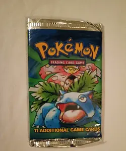 OPEN Pokemon 1999 Wizards of the Coast Base Set Booster Pack Venasaur?? 742818061582 - Image 1