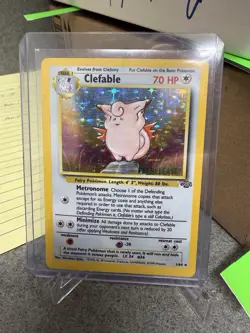 1999 Pokemon Prerelease Stamped Jungle Holo Clefable 1/64 *READ* - Image 1