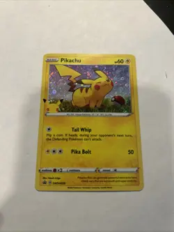 Pokemon General Mills 25th Anniversary Pikachu SWSH039 Holo Black Star Promo LP - Image 1