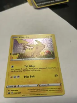 Pokemon General Mills 25th Anniversary Pikachu SWSH039 Holo Black Star Promo LP - Image 5
