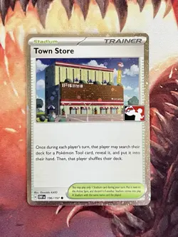 Play! Pokemon Prize Pack 6 Obsidian Flames Cosmo Holo 196/197 Town Store - Image 1