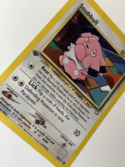 Pokemon TCG Snubbull Neo Genesis 74 Regular 1st Edition Common - Image 1