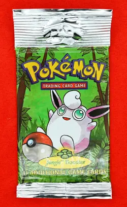 1999 Pokemon Jungle Booster Pack - Set of 3 - Long Crimp - Factory Sealed - Image 2