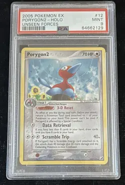 Pokemon 2005 Unseen Forces Porygon2 - Holo PSA Mint 9 - Image 1