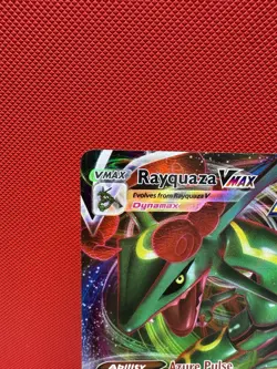 2021 Pokemon SWSH Evolving Skies Rayquaza VMAX Rare #111/203 #935 - Image 2