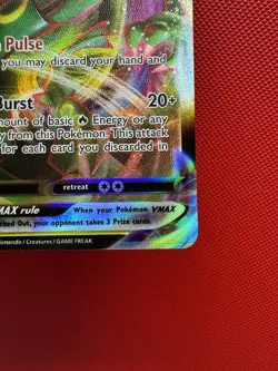 2021 Pokemon SWSH Evolving Skies Rayquaza VMAX Rare #111/203 #935 - Image 5