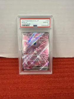Pokemon PSA 10 GEM MINT SV2a JP Super Rare #195 Mew ex Pokemon 151 2023 - Image 1