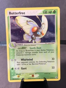 Pokemon TCG Butterfree #2/112 Firered & Leafgreen Holo Rare 2004 VTG MP Swirl - Image 1