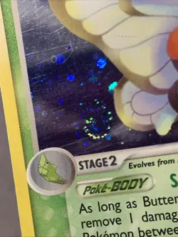 Pokemon TCG Butterfree #2/112 Firered & Leafgreen Holo Rare 2004 VTG MP Swirl - Image 2