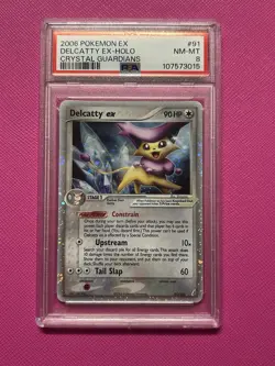 Pokemon Delcatty ex EX Crystal Guardians Holo Rare #91 PSA 8 - Image 1