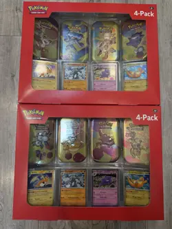 Pokemon TCG Scarlet & Violet 151 Mini Tin 4-Pack Lot 2 Sam’s Club Booster Bundle - Image 5