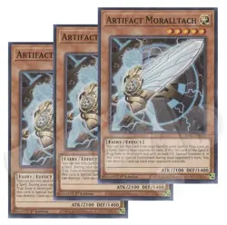 Yugioh - Artifact Moralltach x 3 - 1st Edition NM - Plus Free Holographic Card - Image 1