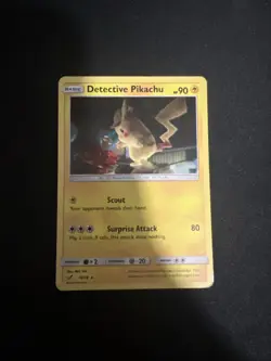 Pokemon Pikachu Holo Rare Card Detective Series 10/18 Near Mint Condition - Image 1