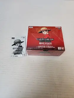 Bandai One Piece Card Game Carrying On His Will Booster Box Factory Sealed - Image 1