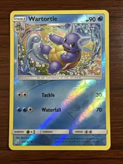 Wartortle Uncommon Reverse Holo Card 24/181 Pokemon TCG S&M Team Up - Image 1