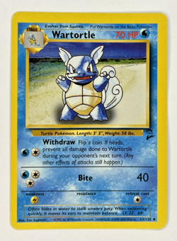 Wizards WOTC Pokemon TCG Base Set 2 Wartortle Card 63/130 LP - Image 1