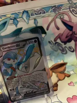 Pokemon Gardevoir EX TCG Holo Shiny Ultra Rare Card Paldean Fates 217/091 - Image 3