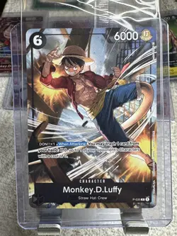 SEALED! One Piece Card- Monkey D. Luffy (P-035) English Promo Card - Image 1