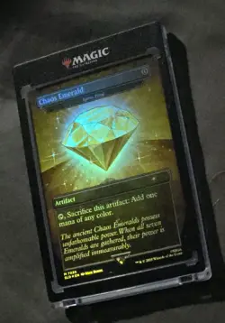 MTG Sonic Chaos Emerald Lotus Petal (7035) Secret Lair Drop Foil Card, yellow - Image 1
