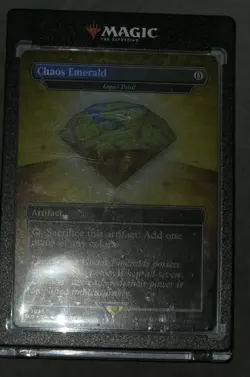 MTG Sonic Chaos Emerald Lotus Petal (7035) Secret Lair Drop Foil Card, yellow - Image 5