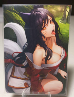 Ahri Full Art Goddess Story League of Legends Anime Waifu Trading Card - Image 1