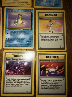 Dark Dugtrio/Snorkax/Elekid/Marill/2Mew/Lapras/7Trainer Cards Set Pokemon Cards - Image 3