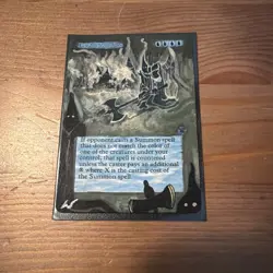 MTG Invoke Predjudice Legends English Rare Altered Art Magic Card Inked - Image 1