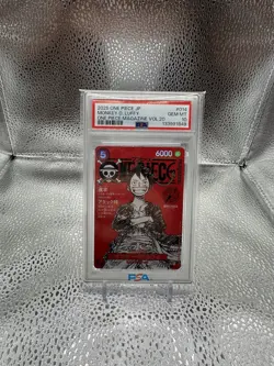 One Piece Monkey D. Luffy Shonen Jump Vol. 20 Japanese Card PSA 10 - Image 1